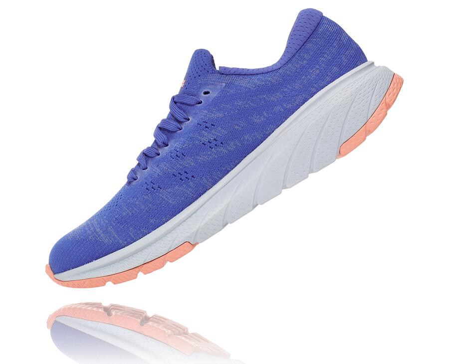 Zapatos Para Caminar Hoka One One Mujer Azules - Cavu 3 - PKJF26041